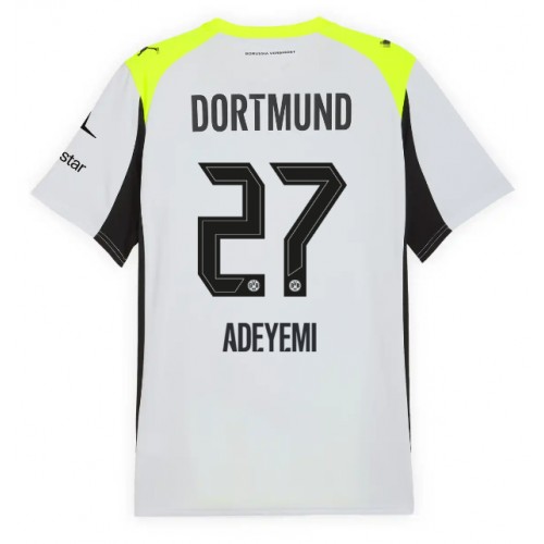 Borussia Dortmund Karim Adeyemi #27 Bortatröja 2025-26 Kortärmad Borussia Dortmund Karim Adeyemi #27 Bortatröja 2025-26 Kortärmad